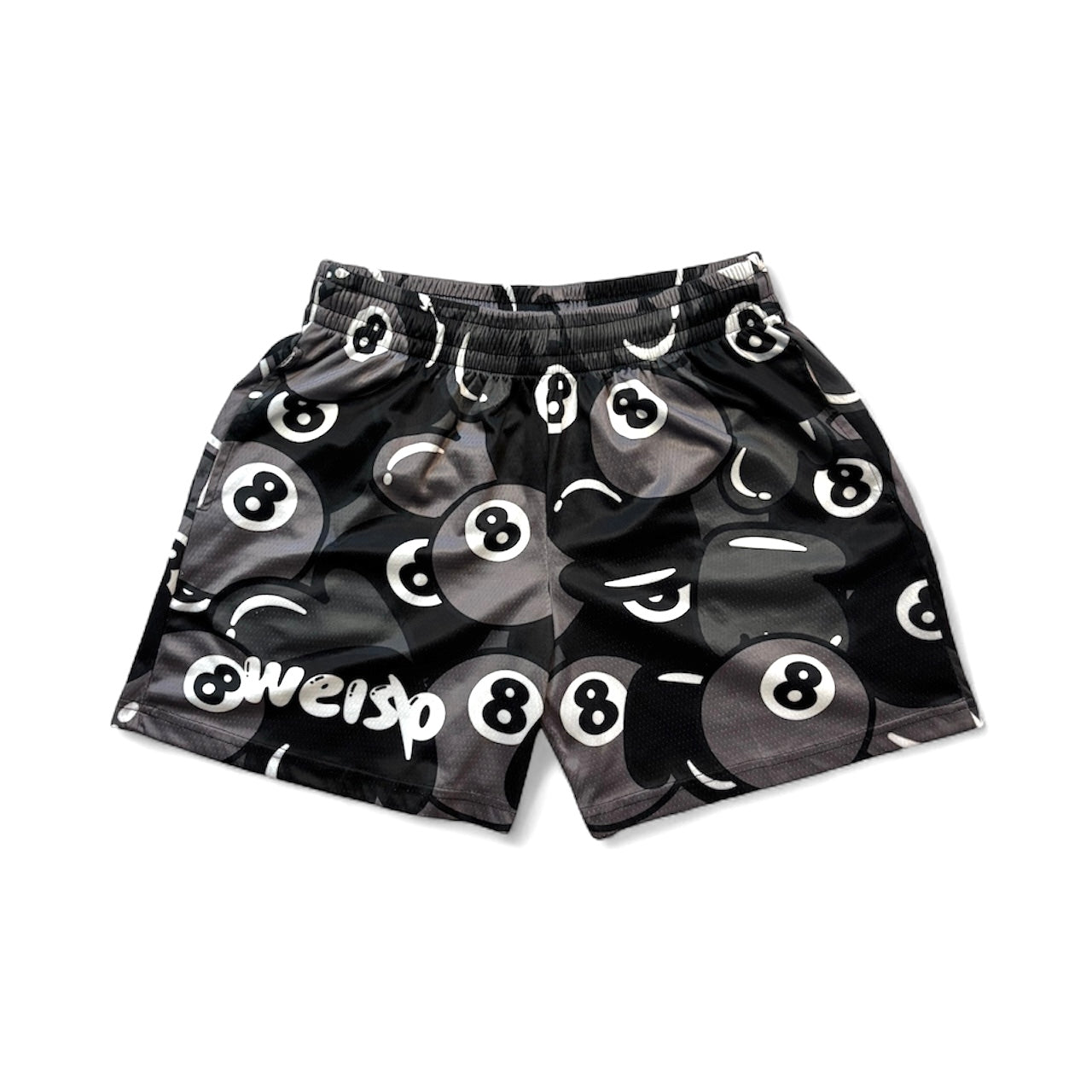 BLACK 8 BALL SHORTS