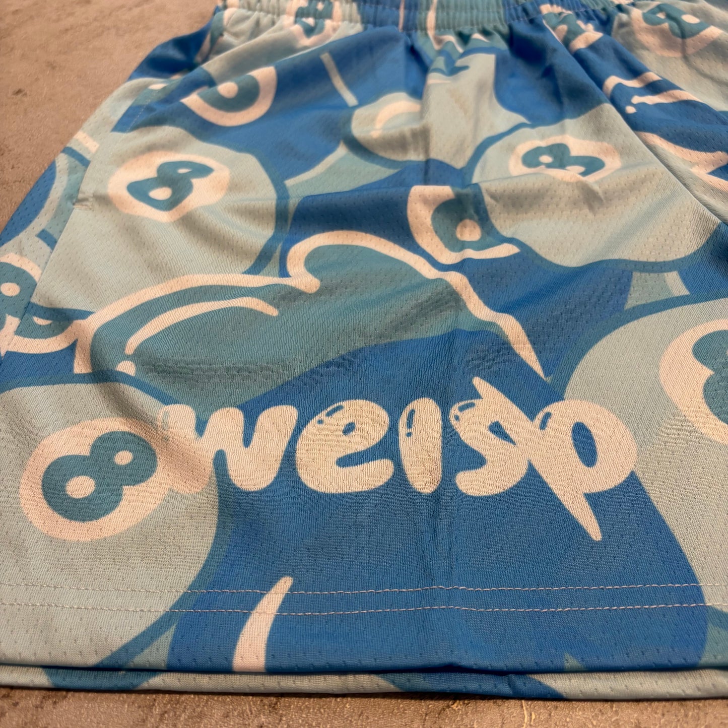 BLUE 8 BALL SHORTS