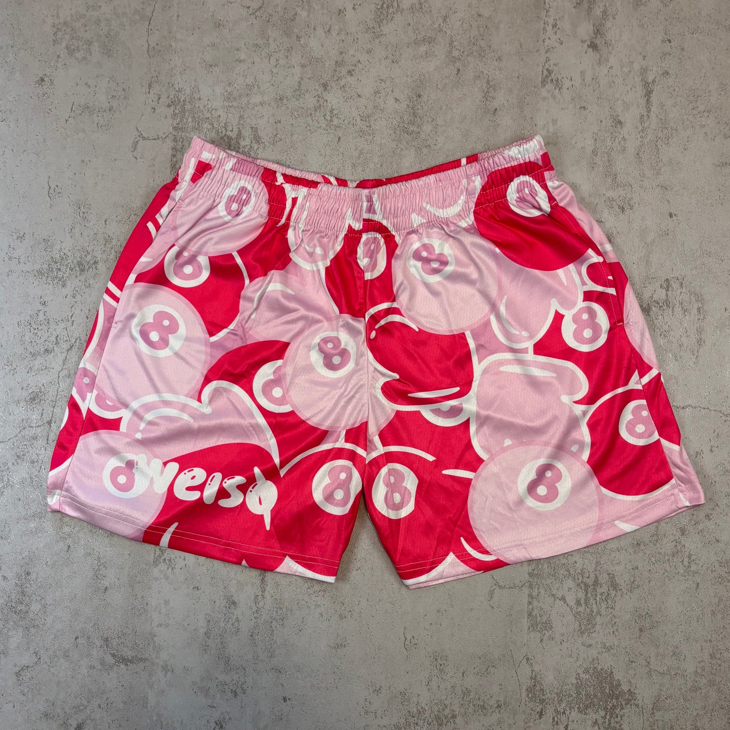 PINK 8 BALL SHORTS