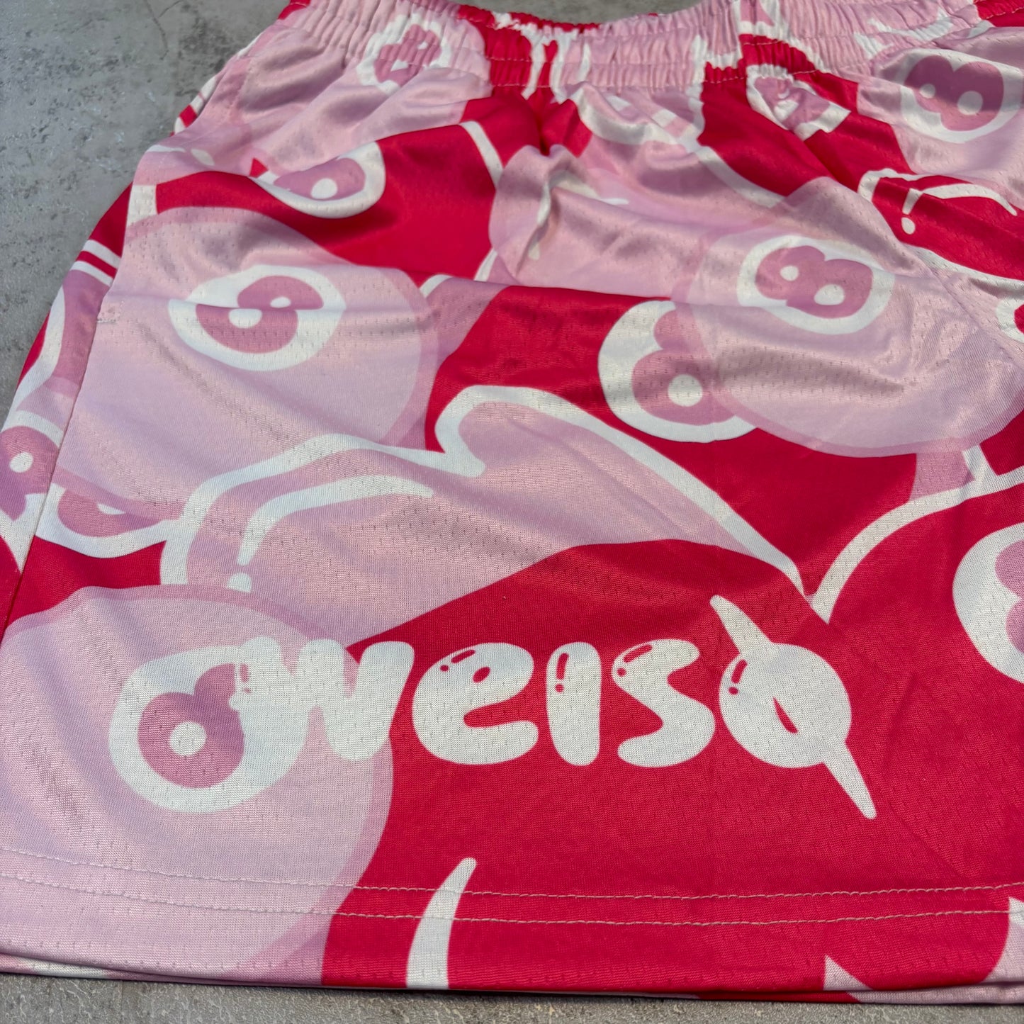 PINK 8 BALL SHORTS
