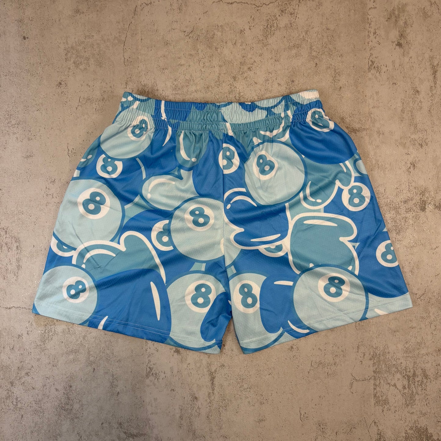 BLUE 8 BALL SHORTS