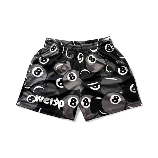 BLACK 8 BALL SHORTS
