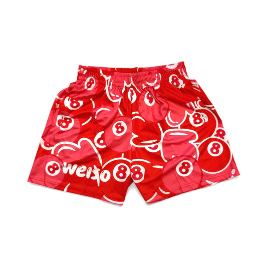 RED 8 BALL SHORTS