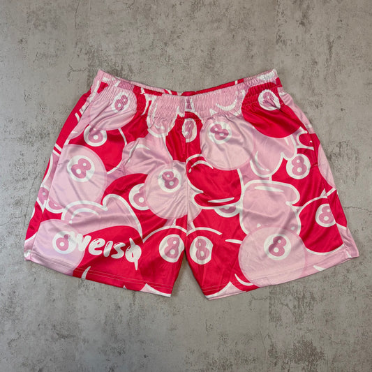 PINK 8 BALL SHORTS