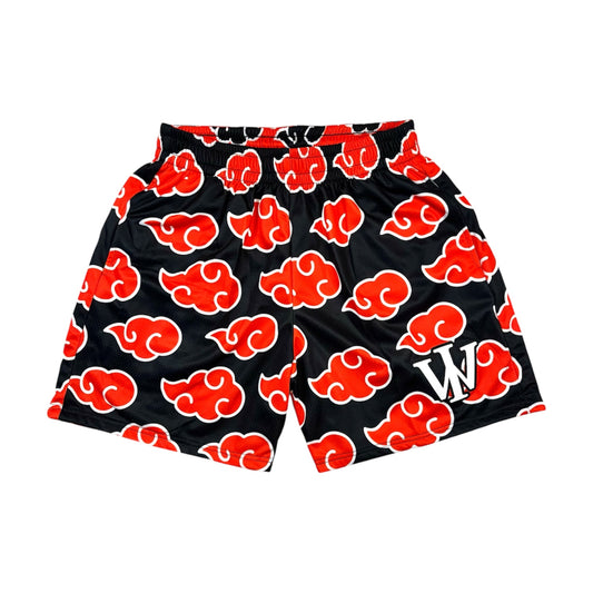 BLACK & RED CLOUD SHORTS