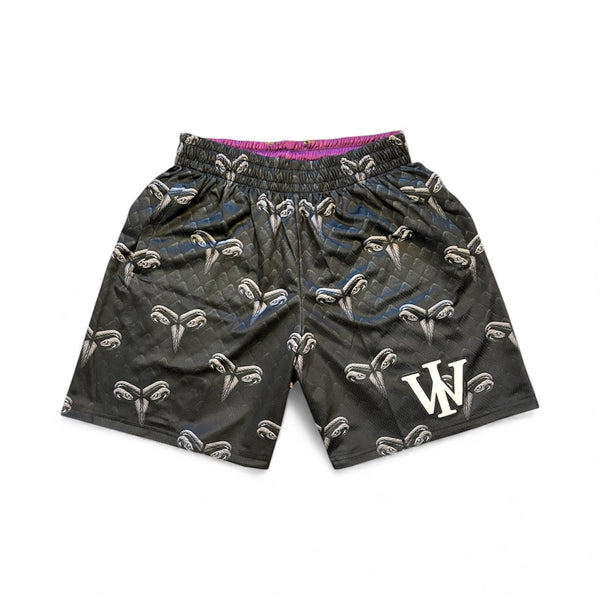BLACK & PURPLE MAMBA SHORTS