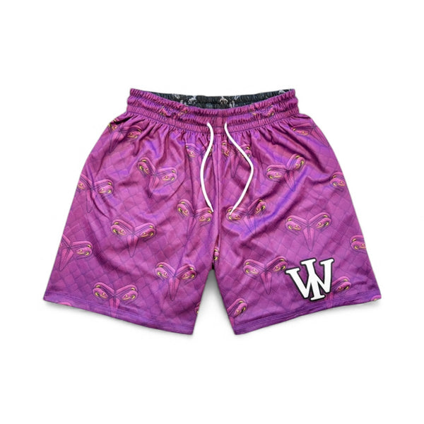 BLACK & PURPLE MAMBA SHORTS