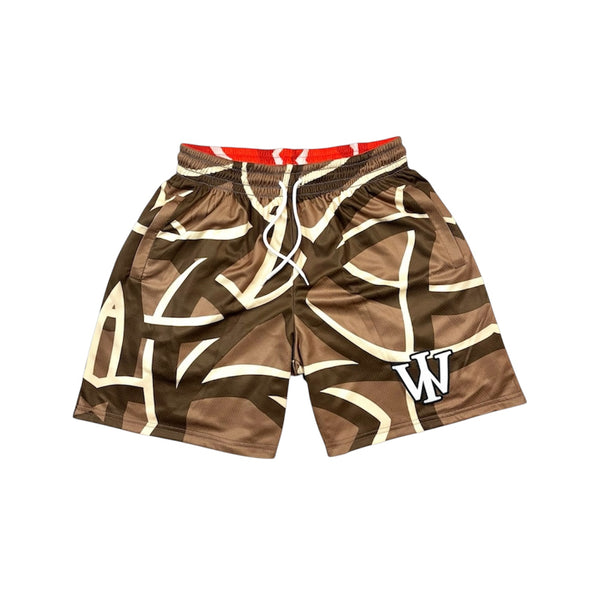 RED & MOCHA SHORTS